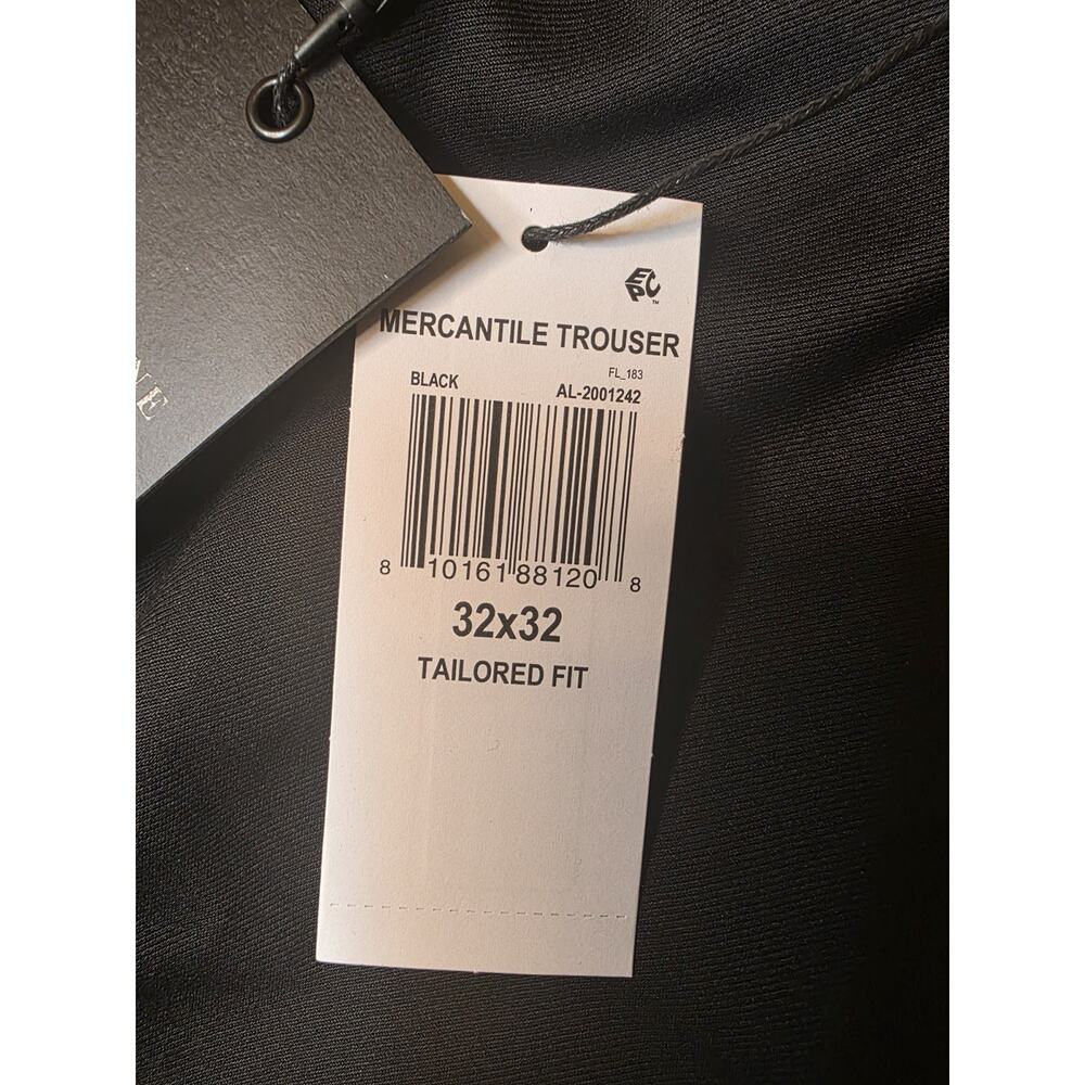 ALTON LANE Mercantile Trouser Black Tailored Dress Pants Poly Blend 32x32 NWT - Picture 3 of 7